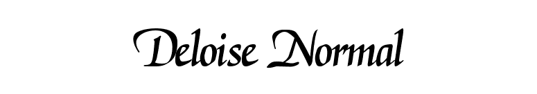 Deloise Normal font preview