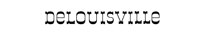 DeLouisville font preview