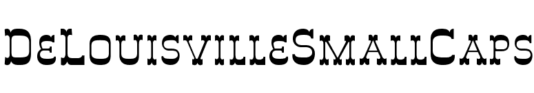 DeLouisvilleSmallCaps font preview