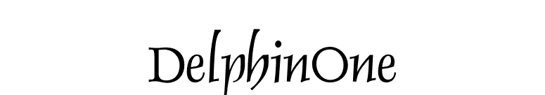 DelphinOne font preview