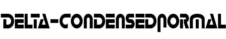 Delta-CondensedNormal font preview