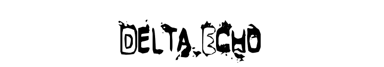 Delta Echo font preview