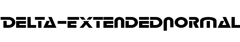 Delta-ExtendedNormal font preview