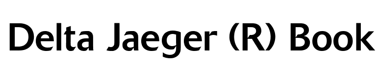 Delta Jaeger (R) Book font preview