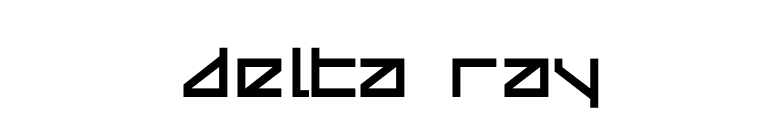 Delta Ray font preview