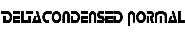 DeltaCondensed Normal font preview