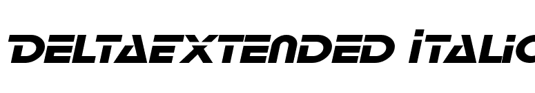 DeltaExtended Italic font preview