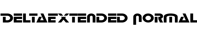 DeltaExtended Normal font preview
