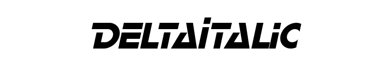 DeltaItalic font preview