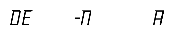 Delux-Normal font preview