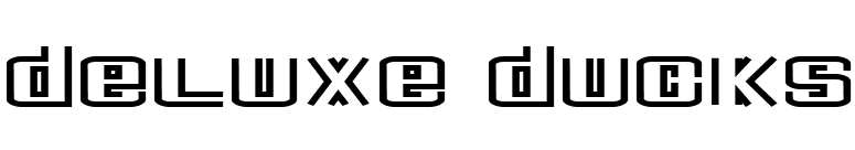 Deluxe Ducks font preview