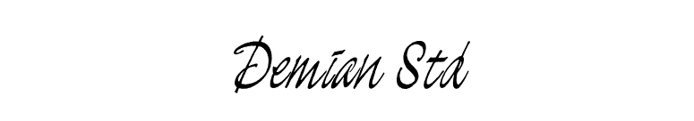 Demian Std font preview