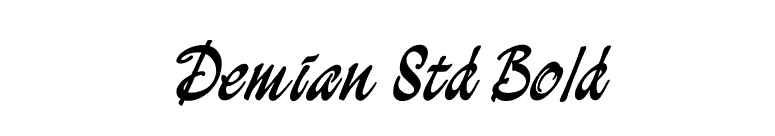 Demian Std Bold font preview