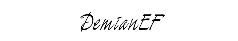 DemianEF font preview