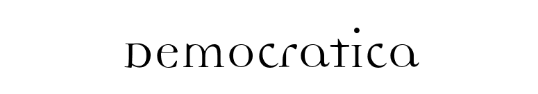 Democratica font preview