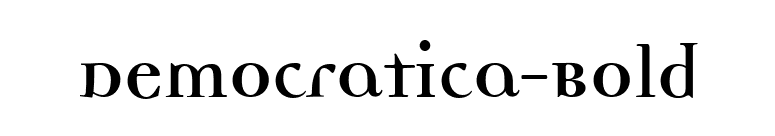 Democratica-Bold font preview