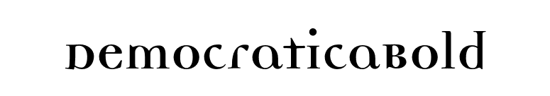 DemocraticaBold font preview
