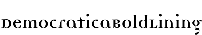 DemocraticaBoldLining font preview