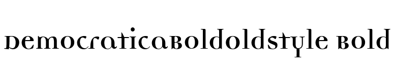 DemocraticaBoldOldstyle Bold font preview