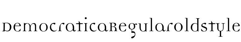 DemocraticaRegularOldstyle font preview
