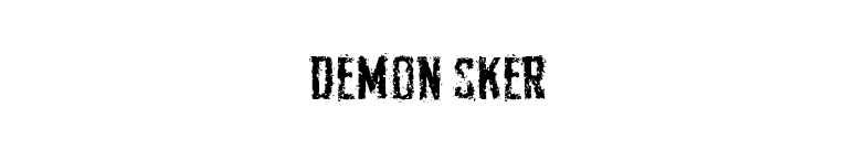 Demon Sker font preview
