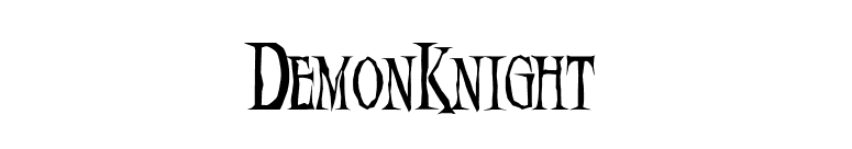 DemonKnight font preview