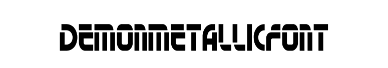 DemonMetallicFont font preview