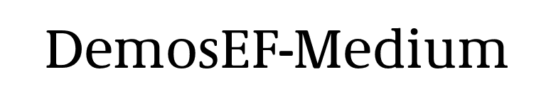 DemosEF-Medium font preview