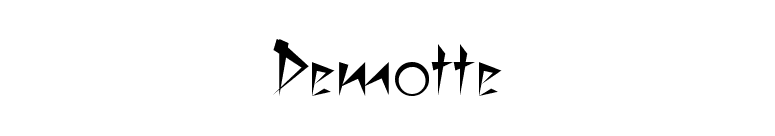 Demotte font preview