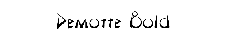 Demotte Bold font preview