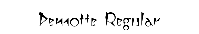 Demotte Regular font preview