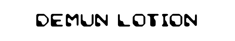 Demun Lotion font preview