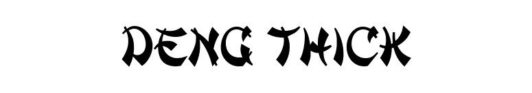 Deng Thick font preview