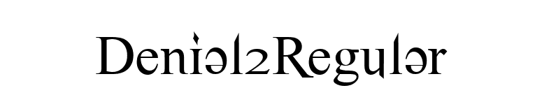 Denial2Regular font preview