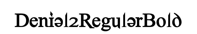 Denial2RegularBold font preview