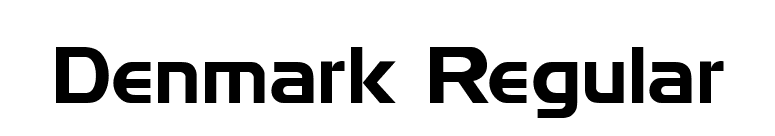 Denmark Regular font preview