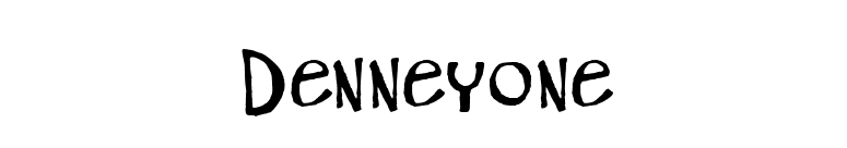 DenneyOne font preview