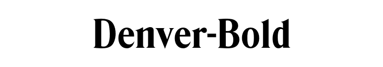 Denver-Bold font preview