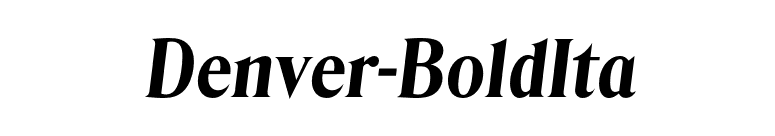 Denver-BoldIta font preview