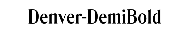 Denver-DemiBold font preview