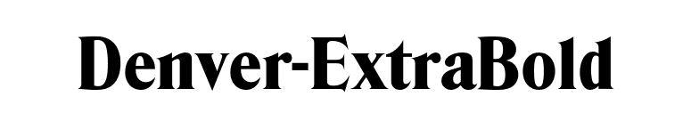 Denver-ExtraBold font preview