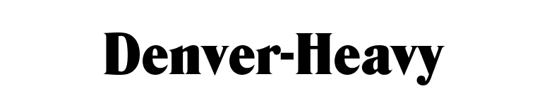 Denver-Heavy font preview