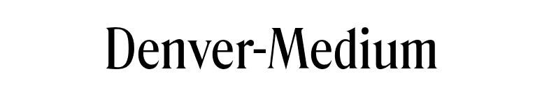 Denver-Medium font preview
