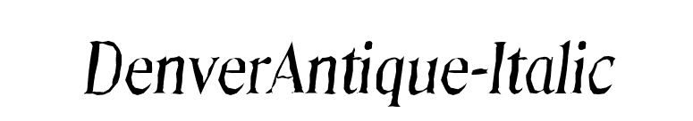 DenverAntique-Italic font preview