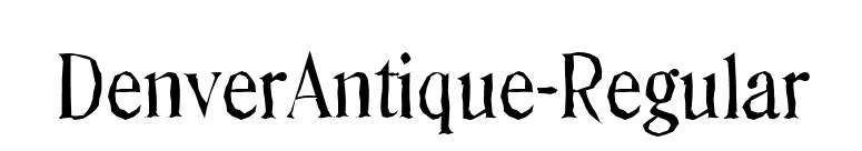 DenverAntique-Regular font preview
