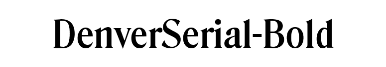 DenverSerial-Bold font preview