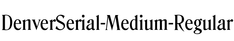 DenverSerial-Medium-Regular font preview