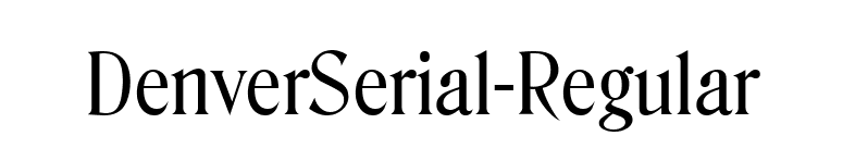 DenverSerial-Regular font preview