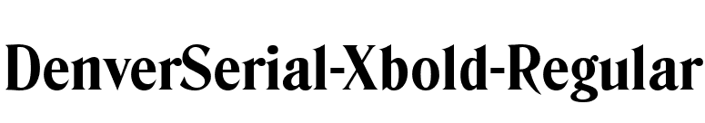 DenverSerial-Xbold-Regular font preview