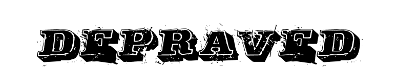 Depraved font preview